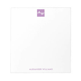 箱モノグラムのフォーマル ノートパッド