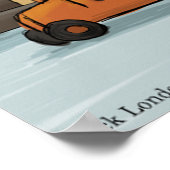 箱亀おもしろい光沢ポスター ポスター (角)