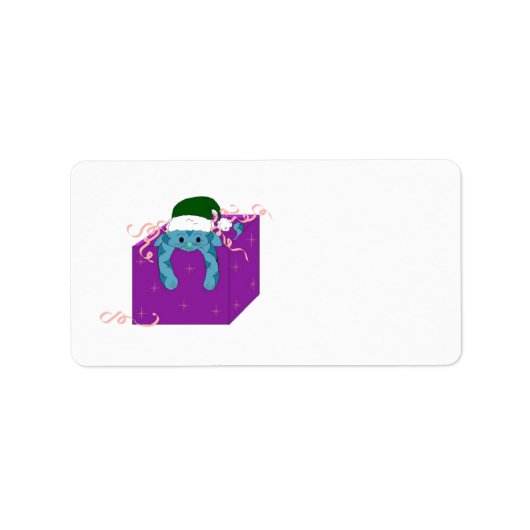 箱入りクリスマスキャット ラベル (正面)