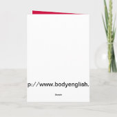 箱入りチョコレート入りバレンタインデー シーズンカード (裏面)