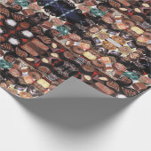 箱入りチョコレート包装紙 ラッピングペーパー (角)