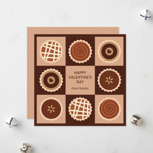 箱入りチョコレート教室バレンタイン シーズンカード (正面/裏面インサイチュ)