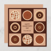 箱入りチョコレート教室バレンタイン シーズンカード (正面/裏面)