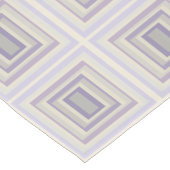 箱入りチョークグレーラベンダー幾何学的デザイン ショートテーブルランナー (コーナー)