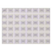 箱入りチョークグレーラベンダー幾何学的デザイン テーブルクロス (正面(横))