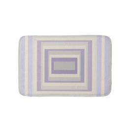 箱入りチョークグレーラベンダー幾何学的デザイン バスマット