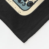 箱入り神秘的な猫の仙人タロットカードおもしろい猫 フリースブランケット (角)