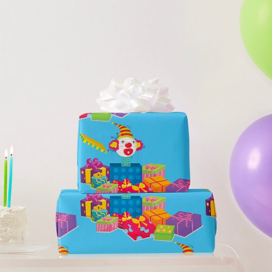 箱包みピエロにおける玩具紙 ラッピングペーパー