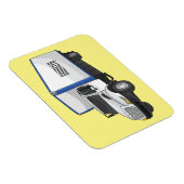 箱型トラックの漫画イラスト マグネット (右側)