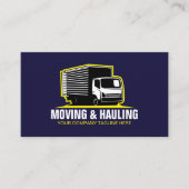 箱型トラックの移動、運搬、配送サービス  名刺 (正面)