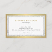 箱型ロゴモノグラムエレガントとヘビプリント 名刺 (裏面)