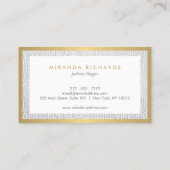 箱型ロゴモノグラムエレガントとヘビプリント 名刺 (裏面)