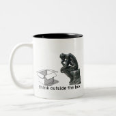 箱考えの外で – ミスターPマグカップ ツートーンマグカップ (左)