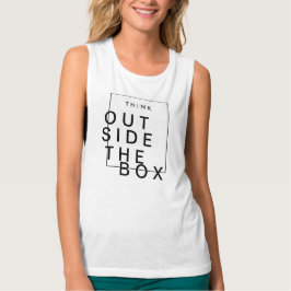 箱考えの外で | Chic 感動的 タンクトップ