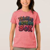 箱考えの外に トライブレンドＴシャツ (正面)