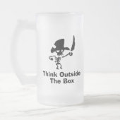 箱考えの外の海賊 フロストグラスビールジョッキ (左)