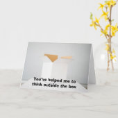 箱考えの外 カード (黄色い花)