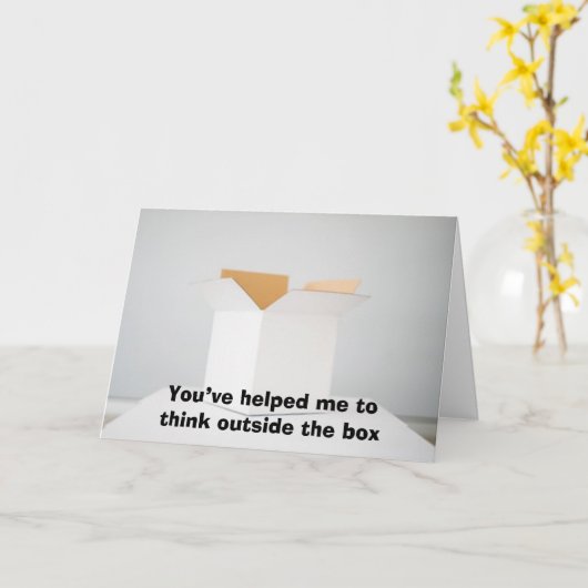 箱考えの外 カード (黄色い花)