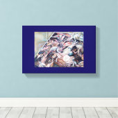 箱考えの外 キャンバスプリント (インサイチュ (ウッドフロア))