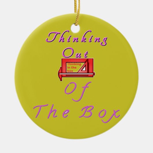 箱考えるから出た セラミックオーナメント (正面)