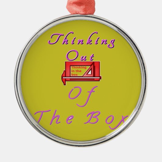 箱考えるから出た メタルオーナメント (正面)