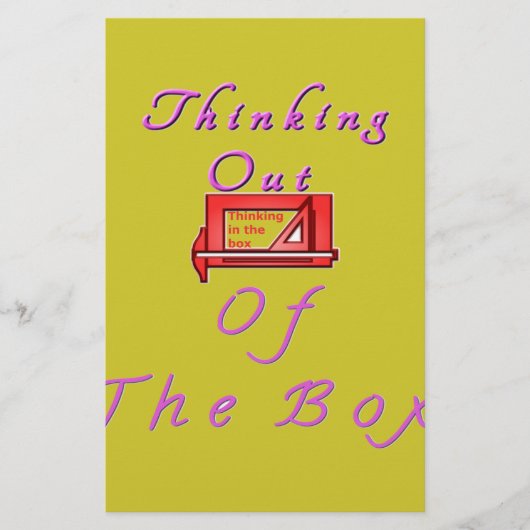 箱考えるから出た 便箋 (正面)