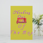 箱考えるから出た 便箋 (スタンド正面)