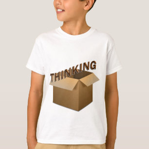 箱考えるの外に Tシャツ