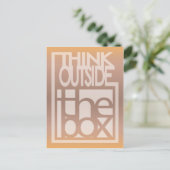 箱考え外の引用文デザイン ポストカード (スタンド正面)