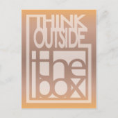箱考え外の引用文デザイン ポストカード (正面)