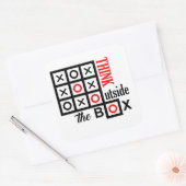 箱考え外のtacつま先の余分な頭が切れる爪 スクエアシール (封筒)