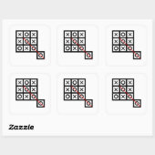 箱考え外のtacつま先の余分な頭が切れる爪 スクエアシール (シート)