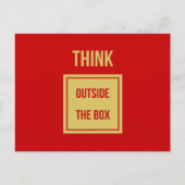 箱考え外引用文赤 ポストカード (正面)