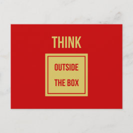 箱考え外引用文赤 ポストカード