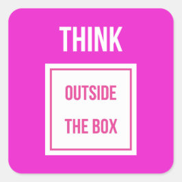 箱考え外深いピンク スクエアシール