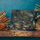 箱舟に入る動物(キャンバス上の油) フォトプラーク (側面)