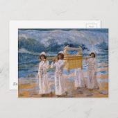 箱舟はジェームズ・ティッソトによってヨルダンを越える ポストカード (正面/裏面)