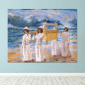 箱舟はジョーダンの向こうをジェイムズ・ティッソによって通る キャンバスプリント (インサイチュ (ウッドフロア))