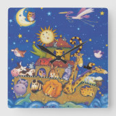 箱舟 スクエア壁時計 (正面)