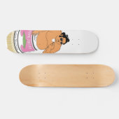 箱館山焼きスケートボードデッキ スケートボード (横)