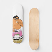 箱館山焼きスケートボードデッキ スケートボード (正面)