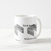 箱、キュービクルの仕事の中で考えて下さい コーヒーマグカップ (正面右)