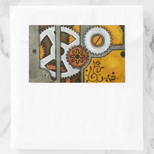 箱 長方形シール (バッグ)