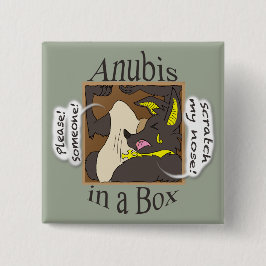 箱(閉鎖した目)のAnubis 缶バッジ