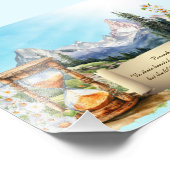 箴言アートプリントアルプスデイジー砂時計4 x 6 フォトプリント            (角)