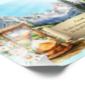 箴言アートプリントアルプスデイジー砂時計5 x 7 フォトプリント            (角)