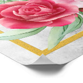 箴言第31回女性の水の色キャンバス ポスター (角)