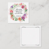 箴言第31条女性バラノートカ空白のード ノートカード (正面/裏面)