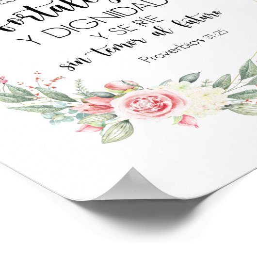 箴言第31章25節 ポスター (角)