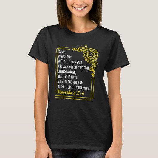 箴言第35章6節キリスト教信者 Tシャツ (正面)